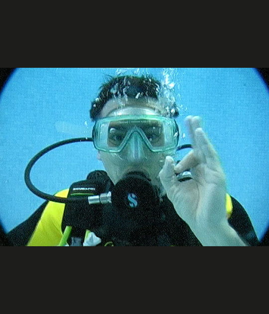 En immersion pour un bapt&ecirc;me de plong&eacute;e