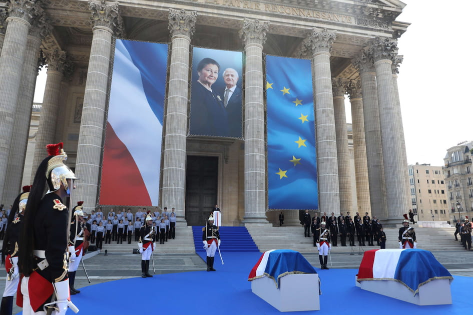 Simone et Antoine Veil au Panth&eacute;on