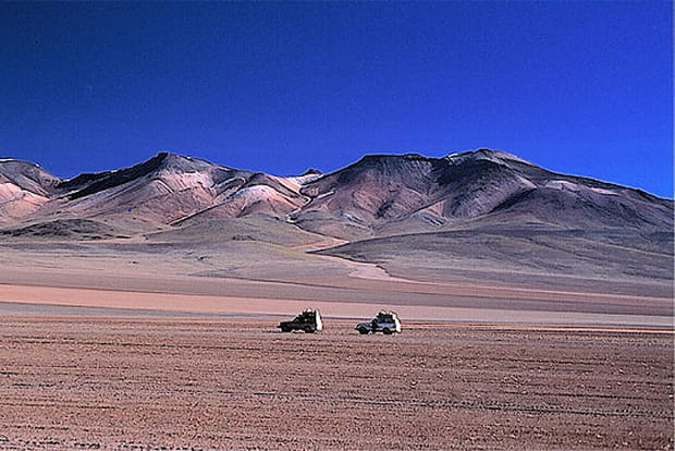 Panorama d'un désert de Bolivie
