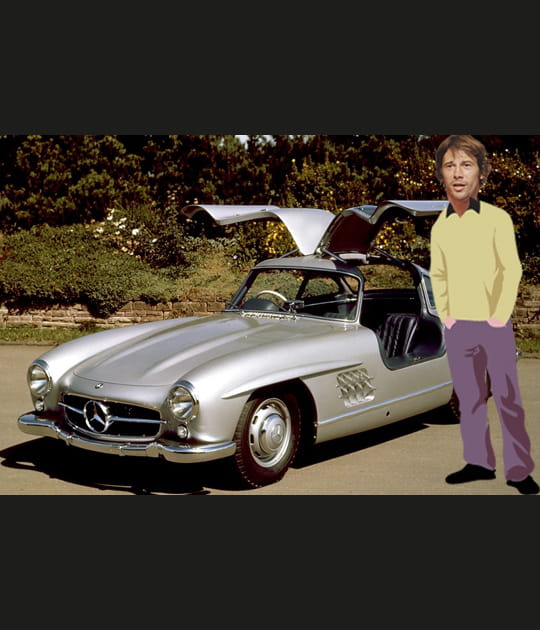 Jason Kay alias Jamiroqua&iuml; en Mercedes 300&nbsp;SL