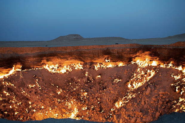 La porte de l'enfer au Turkménistan