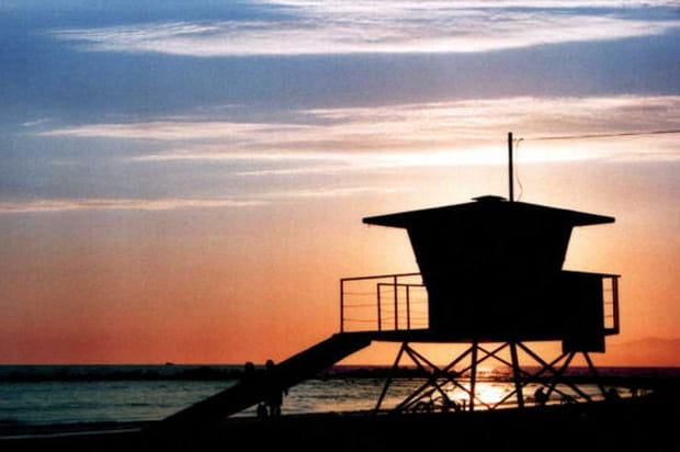 Coucher de soleil sur Venice Beach