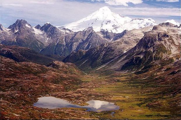 Sommet du mont Iliamna en automne