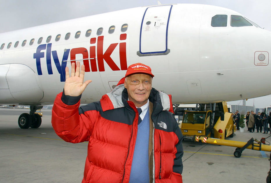 Niki Lauda, propri&eacute;taire d'une compagnie a&eacute;rienne