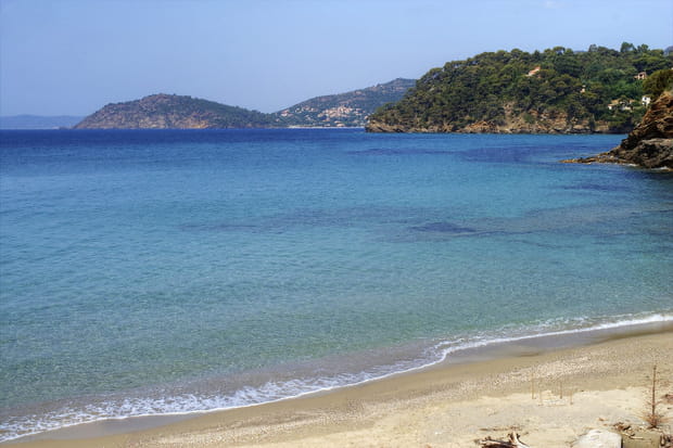 La Plage du Canadel à Rayol-Canadel-sur-Mer, Var