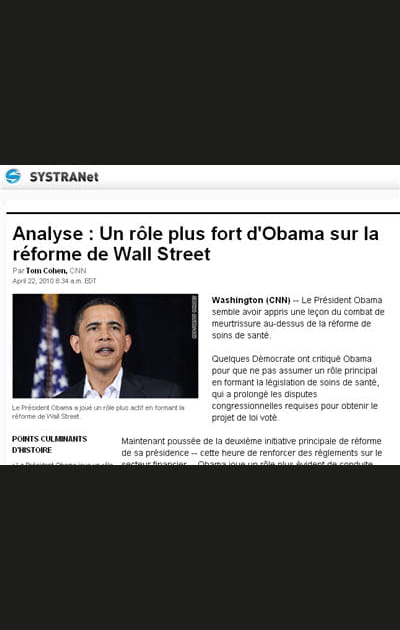 Traduire des pages Web
