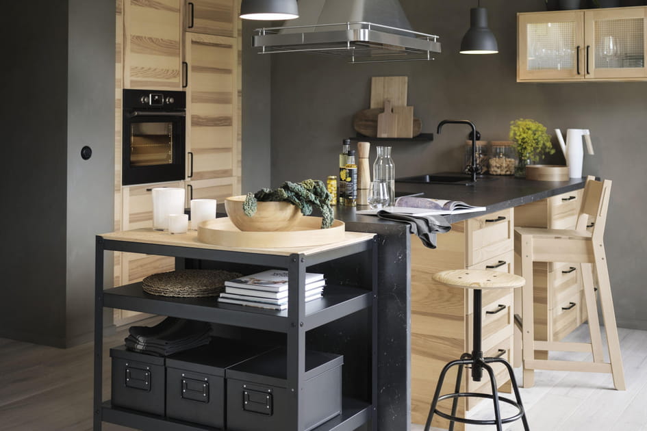 Une cuisine moderne en bois