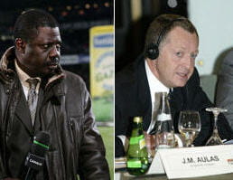 pape diouf et jean-michel aulas.