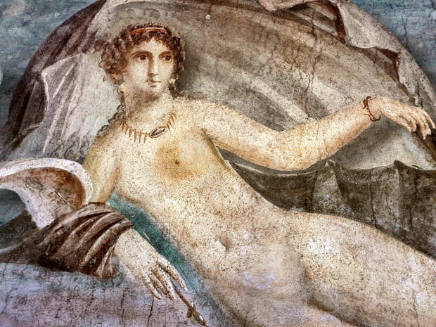 Fresque de la maison de Vénus à la coquille