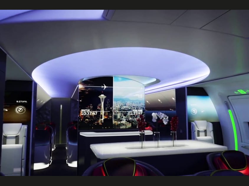 Un salon connect&eacute; et futuriste