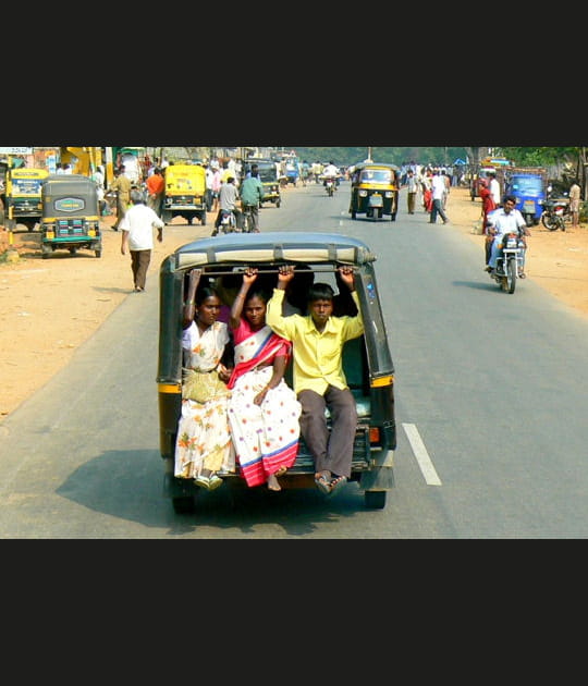 L'autorickshaw en Inde du Sud