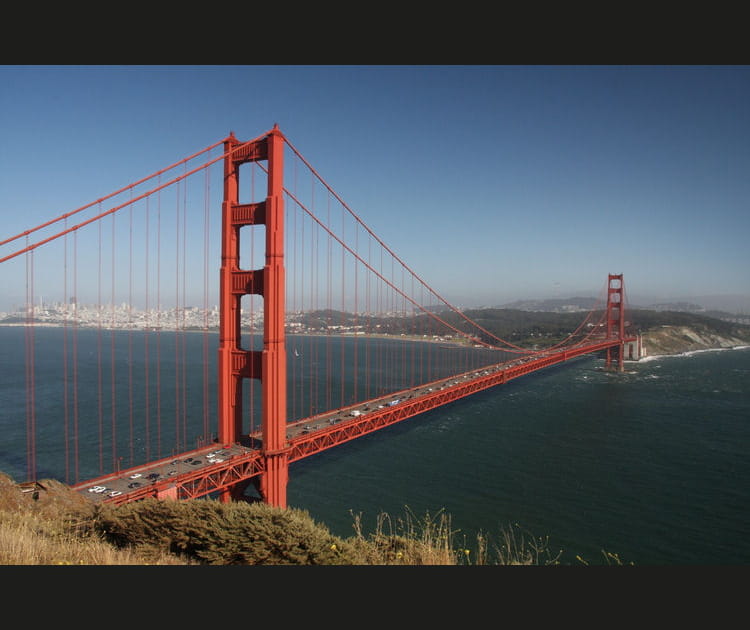 Le c&eacute;l&egrave;bre Golden Gate &agrave; San Francisco