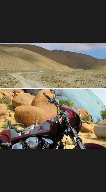 Epop&eacute;e &agrave; moto dans l'Atlas