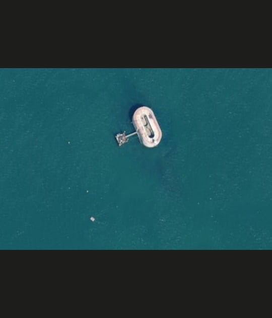 Fort Boyard vu du ciel