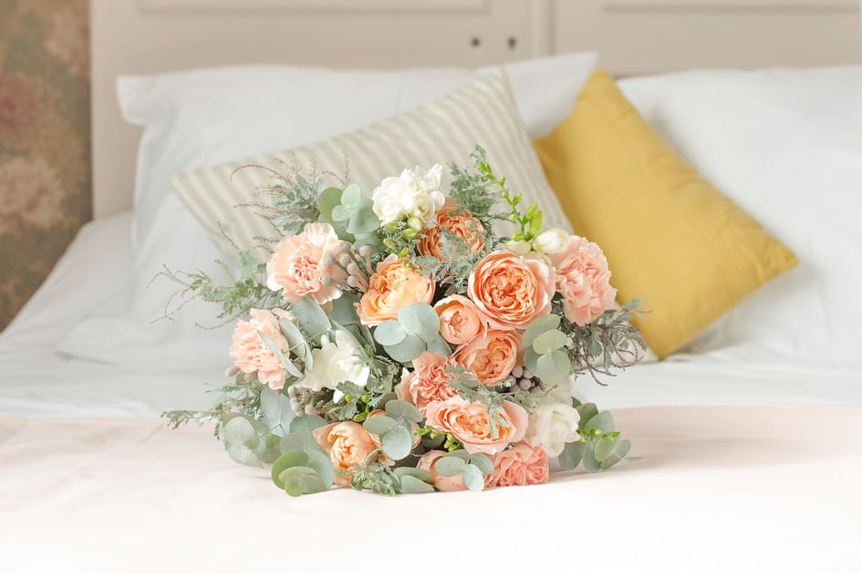 Un bouquet de fleurs aux couleurs d'automne