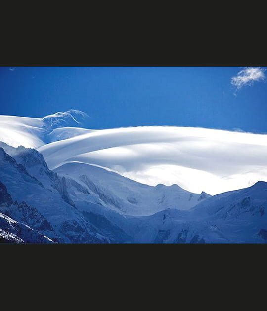 Lenticulaire sur le mont Blanc