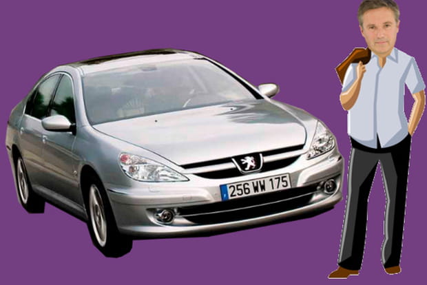 Nicolas Dupont-Aignan en Peugeot 607