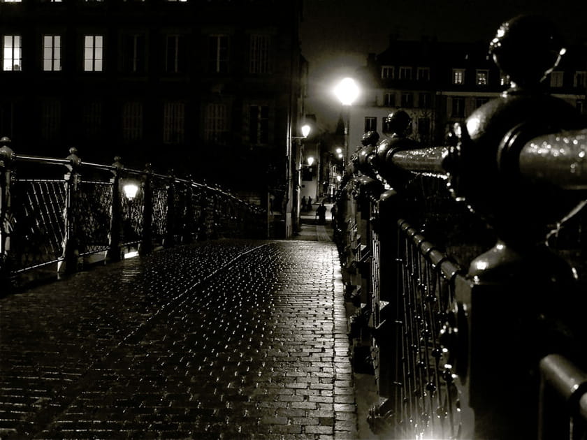 La passerelle de l'Abreuvoir &agrave; Strasbourg