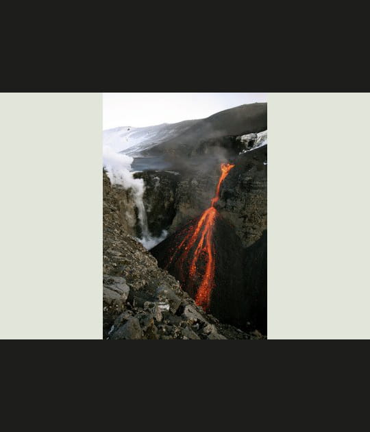 Le volcan sous le glacier