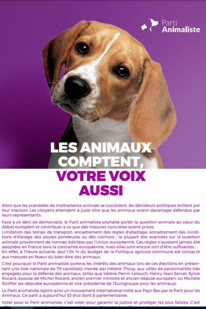 Liste du Parti animaliste