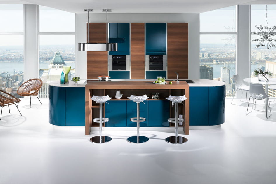 &Icirc;lot de cuisine Gaia bleue de Mobalpa