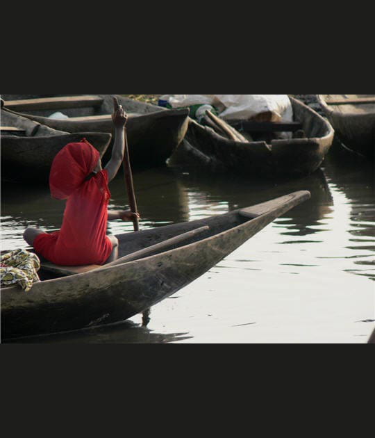 D&eacute;part en pirogue