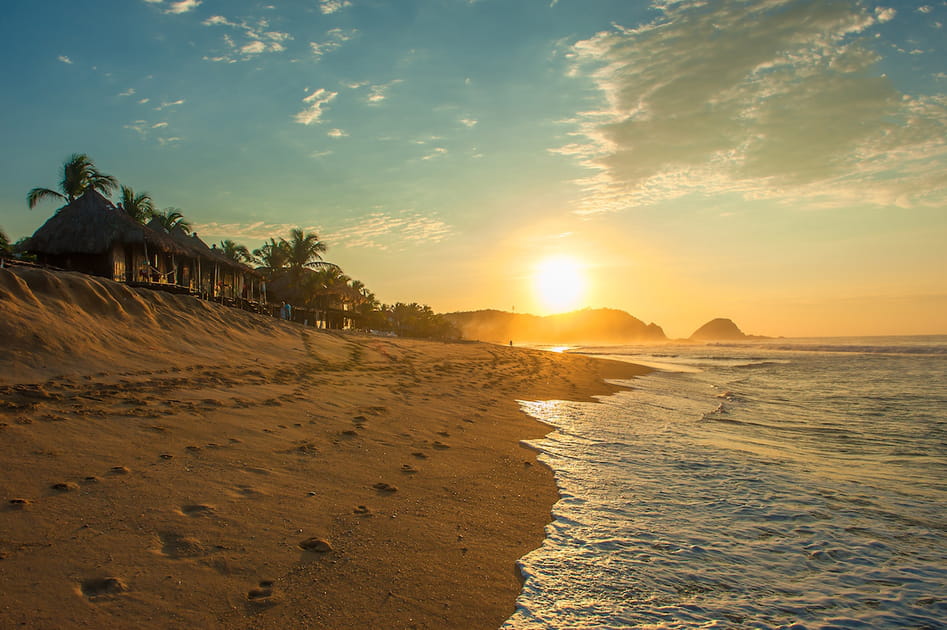 La plage de Zipolite, ancienne hippie