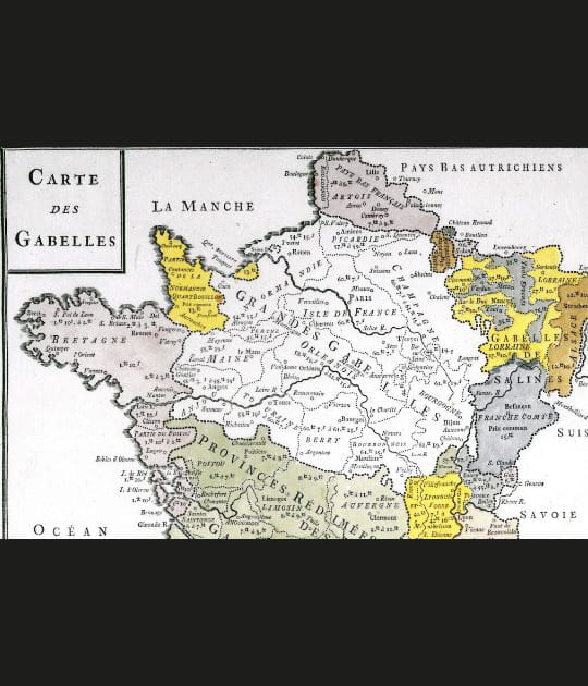 La carte des Gabelles