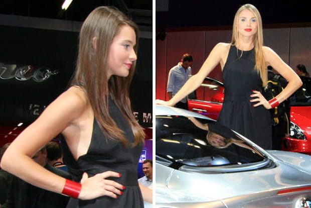 Blonde et brune, rouge et noir