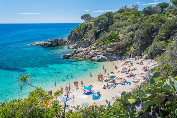 Spiaggia di Cavoli, île d'Elbe, Italie