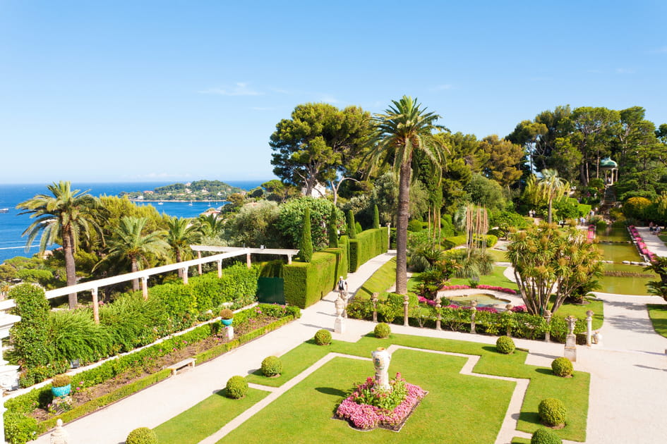 Les jardins de la villa Ephrussi de Rotschild aux multiples influences d'Europe et d'Orient