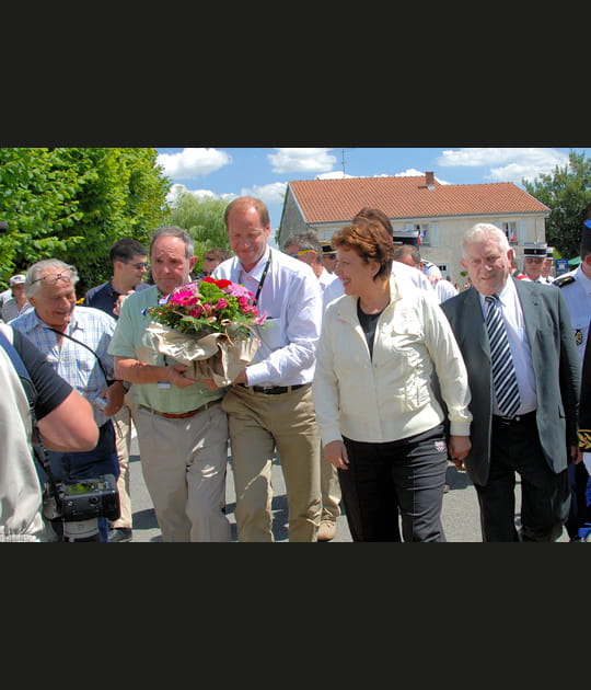 Roselyne Bachelot en visite sur le Tour