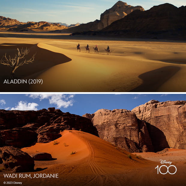 Ces lieux ont inspiré les studios Walt Disney et vous pouvez les visiter : Le désert de Wadi Rum dans "Aladdin"