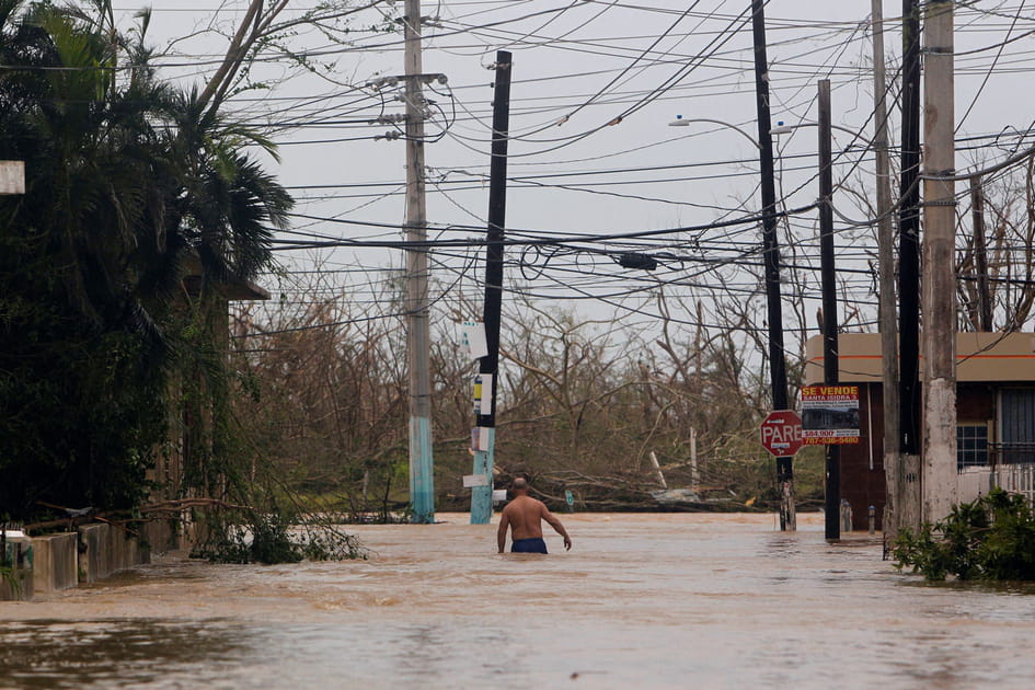 Route submerg&eacute;e