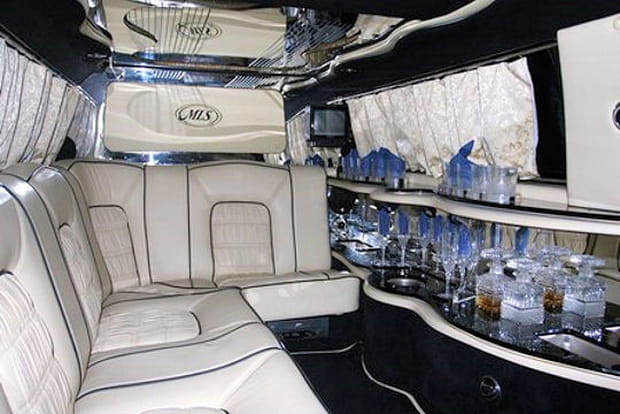 Intérieur de la Silver Spur Limousine