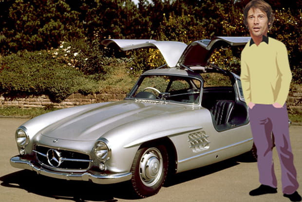 Jason Kay en Mercedes 300 SL