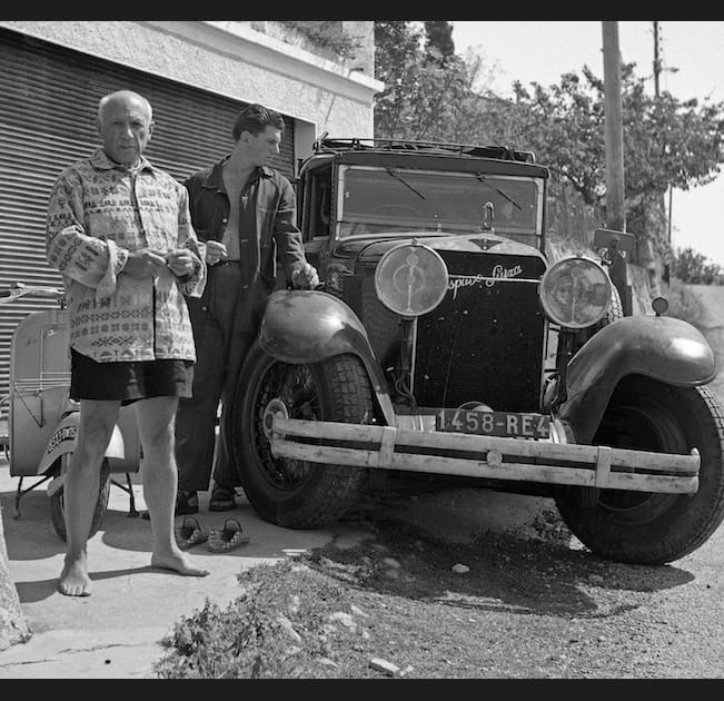 Pablo Picasso et son fils Paul