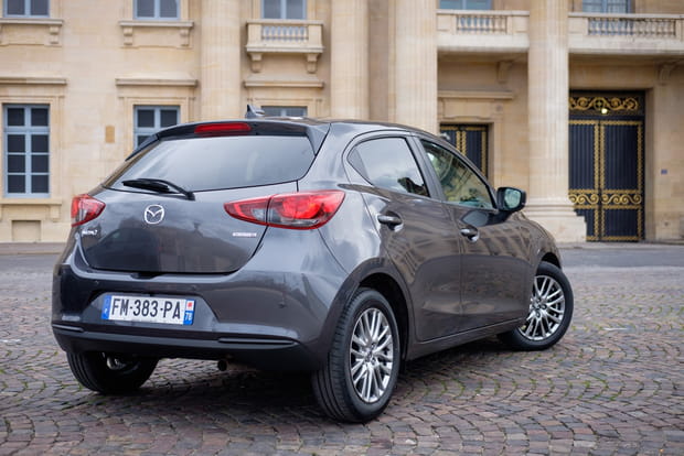 Peu de changements à l'arrière de la Mazda 2