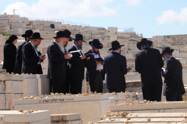 Cérémonie sur le mont des Oliviers