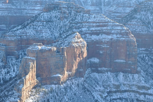 Bryce Canyon : d'ocre et de neige