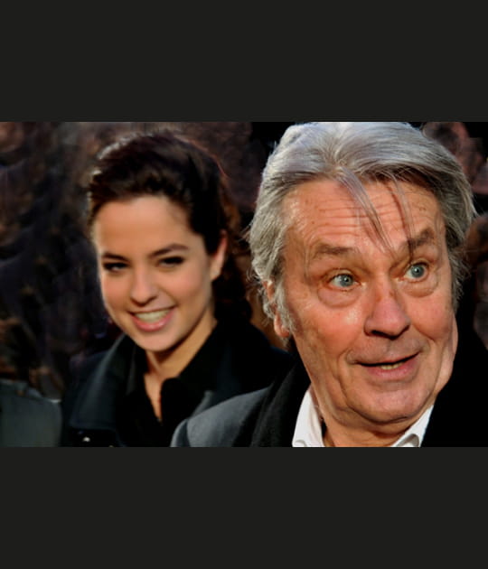 Alain Delon et sa fille Anouchka au th&eacute;&acirc;tre