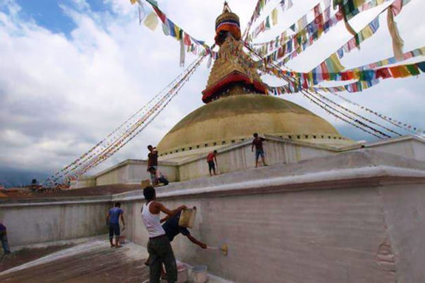 La grande stupa de Bodnath