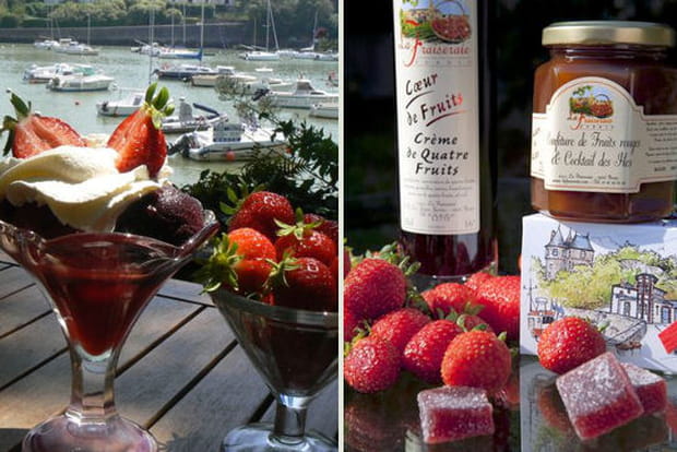 Fraises et fruits de mer à Pornic