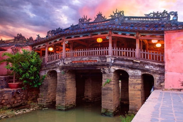 Le pont-pagode japonais Chua Cau à Hoi An