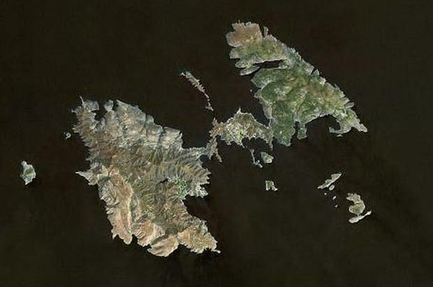 Astypalaia, en forme de papillon