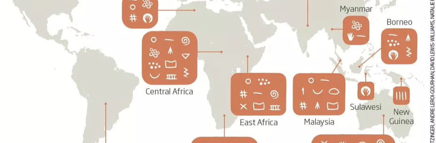 Des symboles vieux de 40&nbsp;000&nbsp;ans découverts, il pourrait s'agir de la première langue &eacute;crite