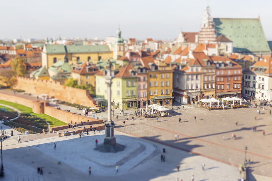 La vieille ville de Varsovie en Pologne