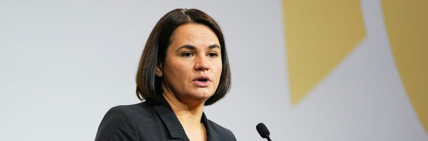 La cheffe de l'opposition b&eacute;larusse sceptique face &agrave; une rencontre Trump-Poutine