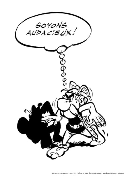 Les premières planches d'Astérix à la BNF