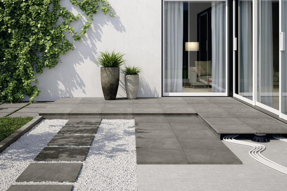 Des dalles de carrelage &agrave; poser